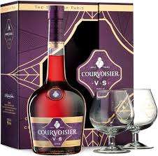 COURVOISIER VS W/2GLASS 750ml