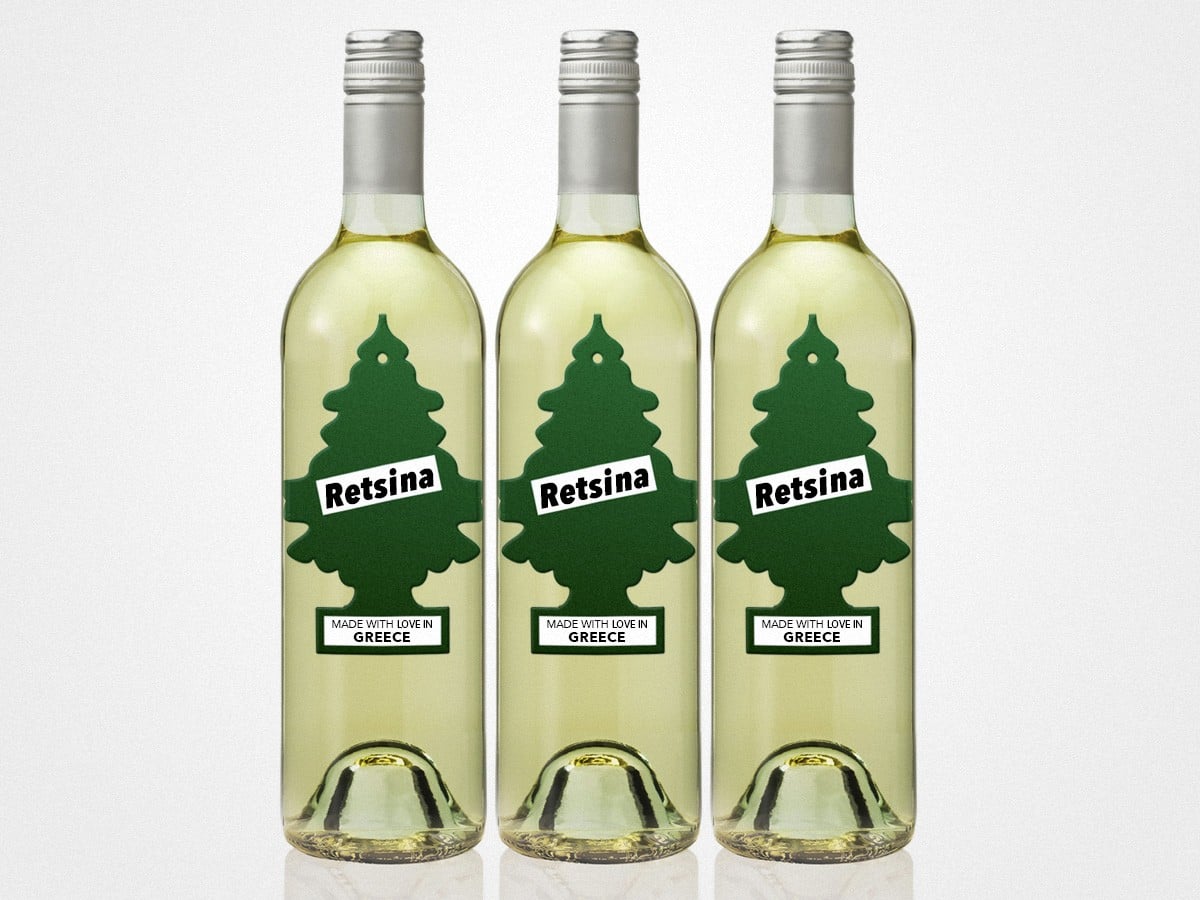 RETSINA WHITE WINE 750ml